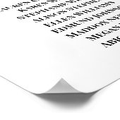 Poster Mariage floral d'automne (Coin)