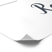 Poster Mariage Floral de mi-été Bienvenue (Coin)