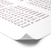 Poster Mariage Floral Dusty Rose (Coin)