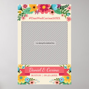 Poster Mariage floral photo Props