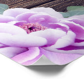 Poster Mariage floral rustique et argenté (Coin)