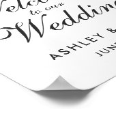 Poster Mariage Floral violet ultra violet (Coin)