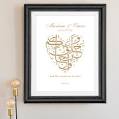 Poster Mariage Gold Nikkah