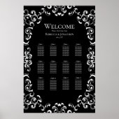 Poster Mariage gothique noir et blanc (Devant)