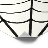 Poster Mariage gothique noir et blanc (Coin)