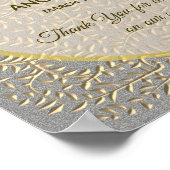 Poster Mariage Gris Luxe (Coin)
