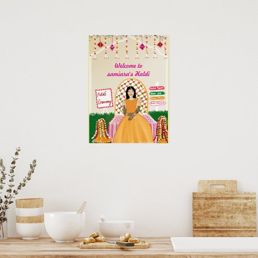 Poster mariage Haldi (Cuisine)