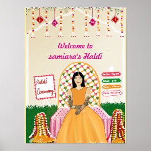 Poster mariage Haldi