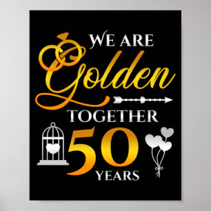 Poster Mariage Homme Anniversaire de Mariage 50 Ans Ensem