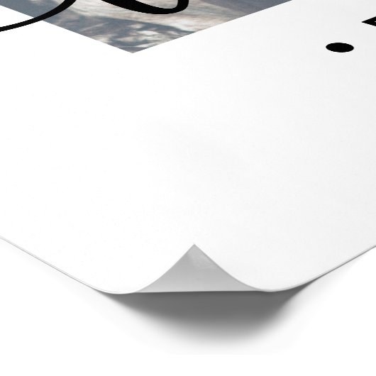 Poster Mariage imprimable Accueil moderne simple deux pho (Coin)