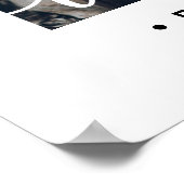 Poster Mariage imprimable Accueil simple moderne 2 photo (Coin)