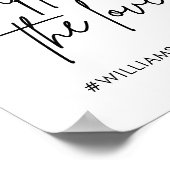 Poster Mariage imprimable Capter le hashtag Amour (Coin)