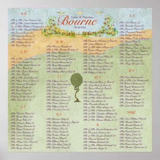 Poster Mariage Inséparable Art nouveau (Devant)