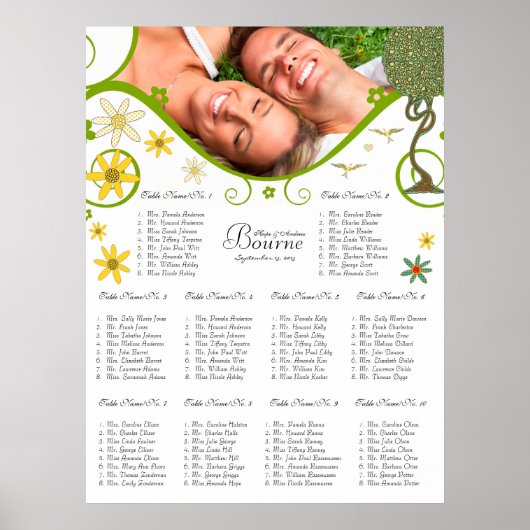 Poster Mariage Inséparable Art nouveau (Devant)