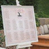 Poster Mariage Inséparable simple Pink Heart Leaf Tree