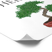 Poster Mariage japonais Bonsai Tree (Coin)