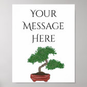 Poster Mariage japonais Bonsai Tree (Devant)