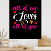 Poster Mariage Je Vous Aime Tous (Cuisine)