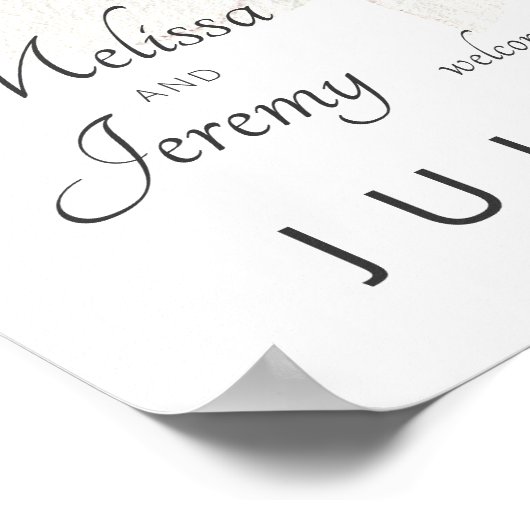 Poster Mariage King Protea (Coin)