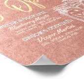 Poster Mariage Le bar est ouvert Boissons Menu Mason Jars (Coin)