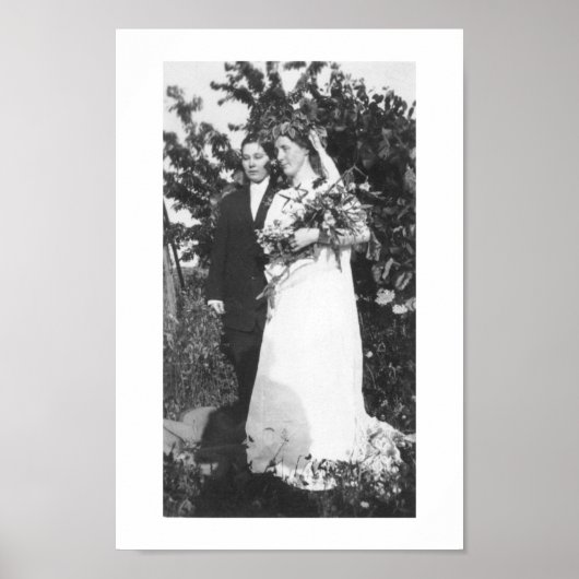 Poster Mariage lesbien vers 1920 (Devant)