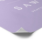Poster Mariage Lilac Brocade Lace (Coin)