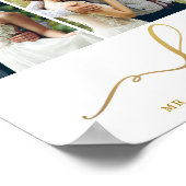 Poster Mariage Love Elegant Gold Script 3 Photo (Coin)
