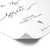 Poster Mariage Love is Sweet Candy Buffet Dessert Sign (Coin)