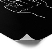 Poster Mariage Lune de miel Bachelor Doigt Ring Hubby Fun (Coin)