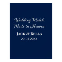Mariage Match fait au ciel mariage faveurs bleu