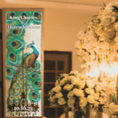 Poster Mariage médiéval Renaissance Paon
