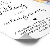 Poster Mariage Memorial Custom 4 Photo Collage Heaven (Coin)