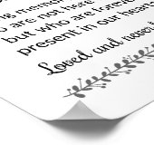 Poster Mariage Mémorial de cette Bougie Moderne (Coin)