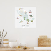 Poster Mariage mexicain Bienvenue (Cuisine)