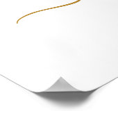 Poster Mariage minimal de script or moderne (Coin)
