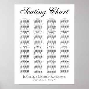 Poster Mariage minimaliste classique moderne