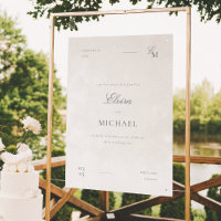 Mariage Minimaliste Ivory Editorial de Bienvenue