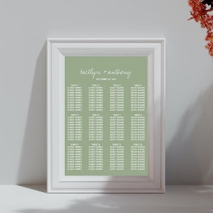 Poster Mariage minimaliste minimaliste moderne Sage de sc