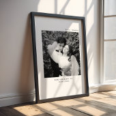 Poster Mariage minimaliste moderne