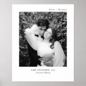 Poster Mariage minimaliste moderne (Devant)