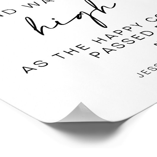 Poster mariage minimaliste moderne enseigne (Coin)