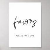 Poster Mariage minimaliste moderne Symbole des Faveurs (Devant)