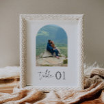 Poster MARIAGE minimaliste STELLA Numéro de la table phot<br><div class="desc">Découvrez le charme captivant de notre collection Stella, méticuleusement conçue pour insuffler à votre baby shower un air de minimalisme moderne et une touche de sophistication pointue. Conçue pour mêler harmonieusement charme bohème et élégance intemporelle, cette collection polyvalente garantit l'élévation de l'esthétique de tout baby shower de style, transformant votre...</div>