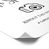 Poster Mariage moderne Oh Snap Sign (Coin)