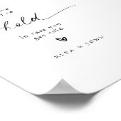 Poster Mariage Moderne Pour Avoir Et Tenir Un Signe De Bo (Coin)