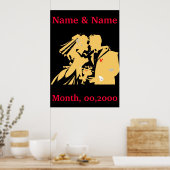 Poster mariage, Modifier le texte (Cuisine)