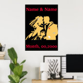 Poster mariage, Modifier le texte (Bureau à domicile)