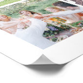 Poster Mariage Monogramme 8 Photo Collage (Coin)