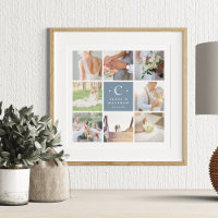 Mariage Monogramme 8 Photo Collage