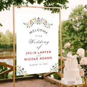 Poster Mariage Motif classique complexe de géométrie vint